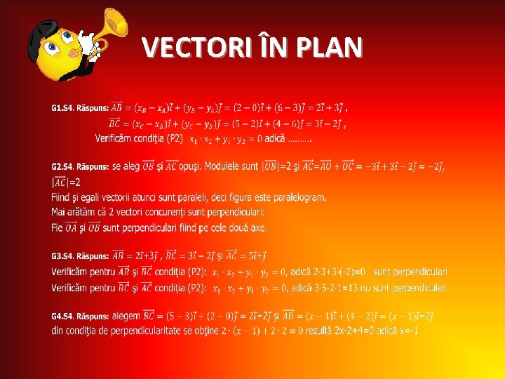 VECTORI ÎN PLAN 