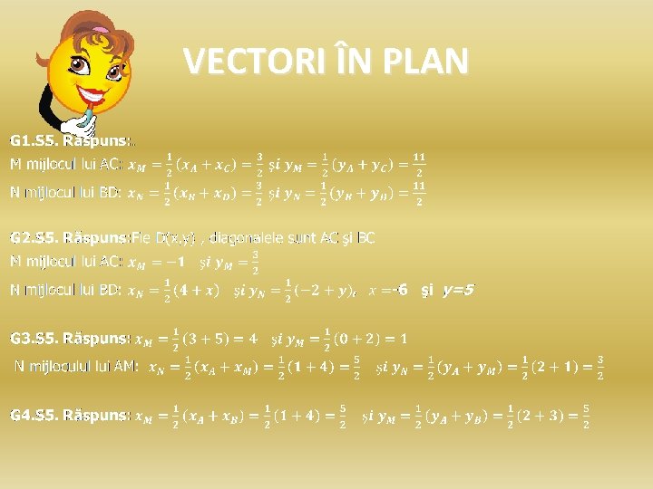 VECTORI ÎN PLAN 