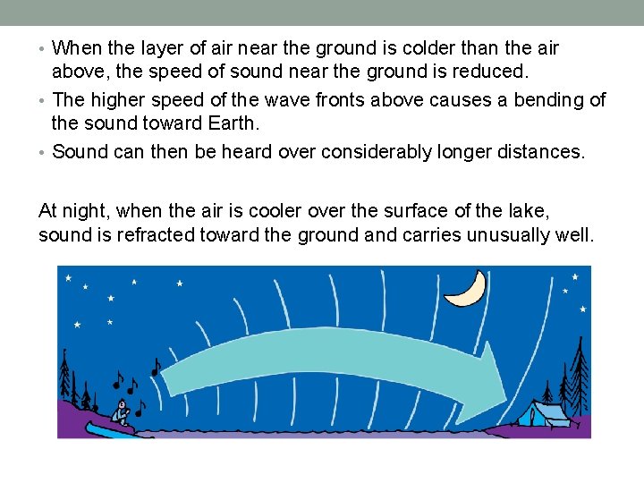  • When the layer of air near the ground is colder than the