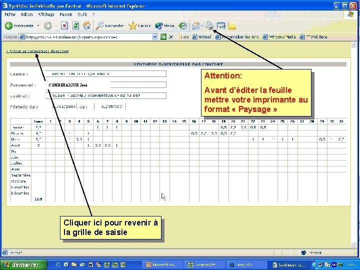 Attention: CONDEZAIGUE José Cliquer ici pour revenir à la grille de saisie Avant d’éditer