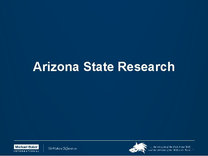 Arizona State Research 