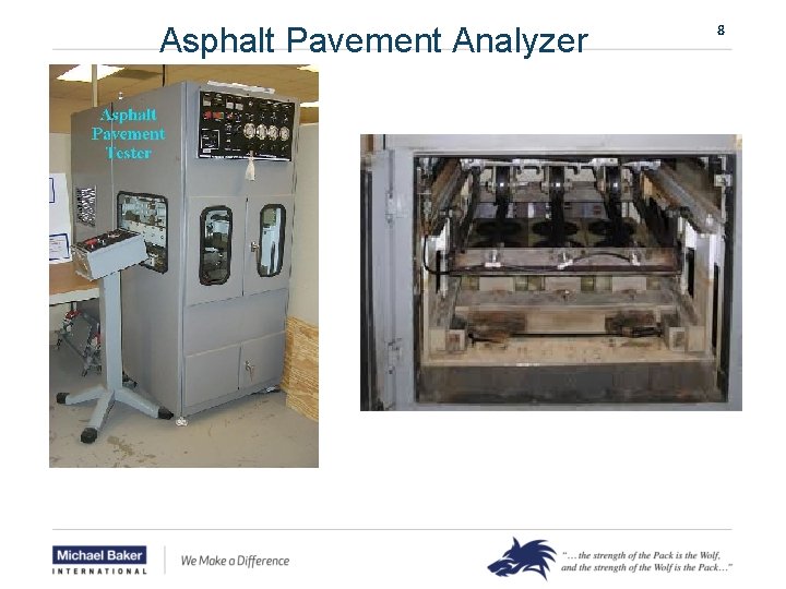 Asphalt Pavement Analyzer 8 