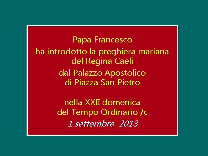 Papa Francesco ha introdotto la preghiera mariana del Regina Caeli dal Palazzo Apostolico di