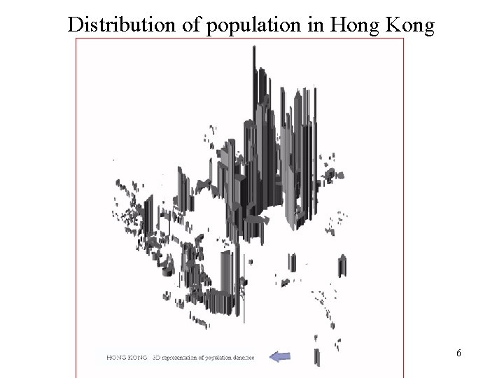 Distribution of population in Hong Kong 6 