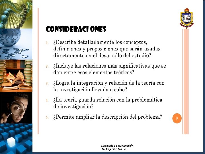 Seminario de Investigación Dr. Alejandro Duarte 