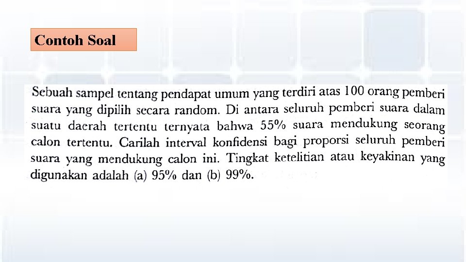 Contoh Soal 
