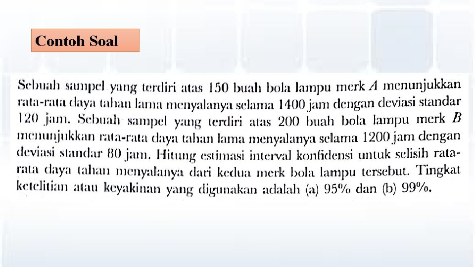 Contoh Soal 