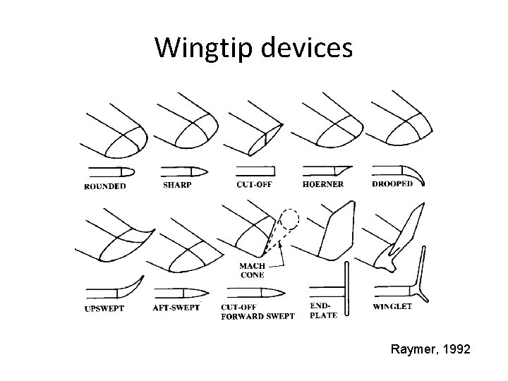 Wingtip devices Raymer, 1992 