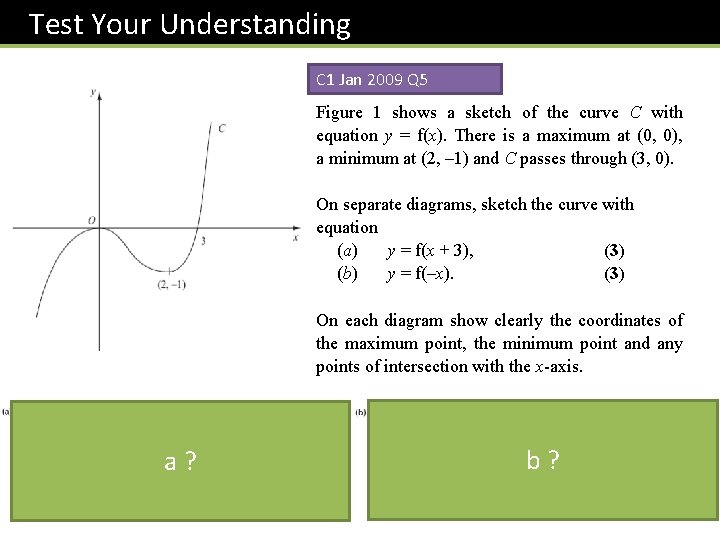  Test Your Understanding C 1 Jan 2009 Q 5 Figure 1 shows a