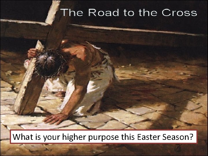 What is your higher purpose this Easter Season? 