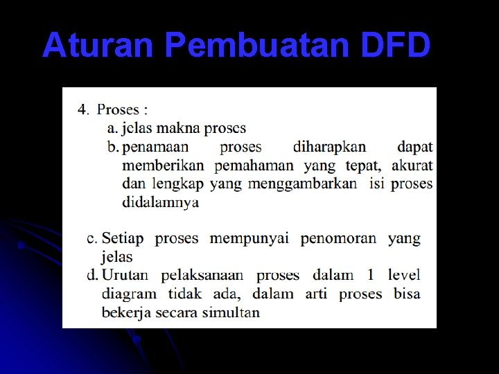 Aturan Pembuatan DFD 