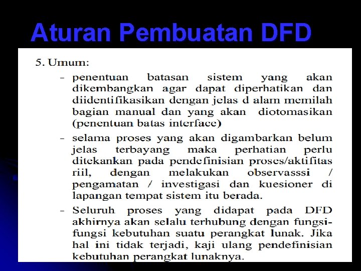 Aturan Pembuatan DFD 