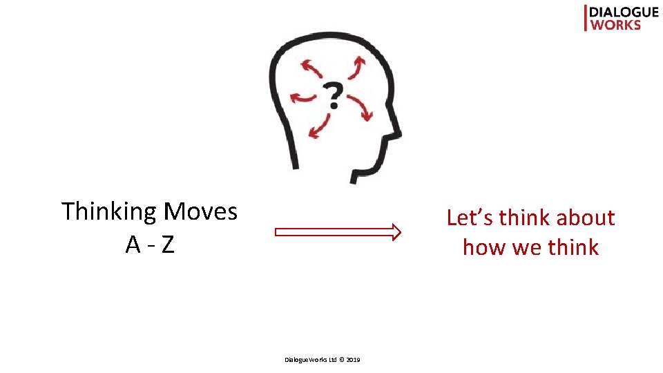 Thinking Moves A - Z Let’s think about how we think Dialogue. Works Ltd