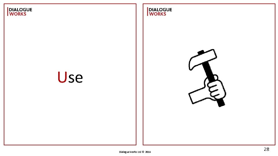 Use Dialogue. Works Ltd © 2019 28 