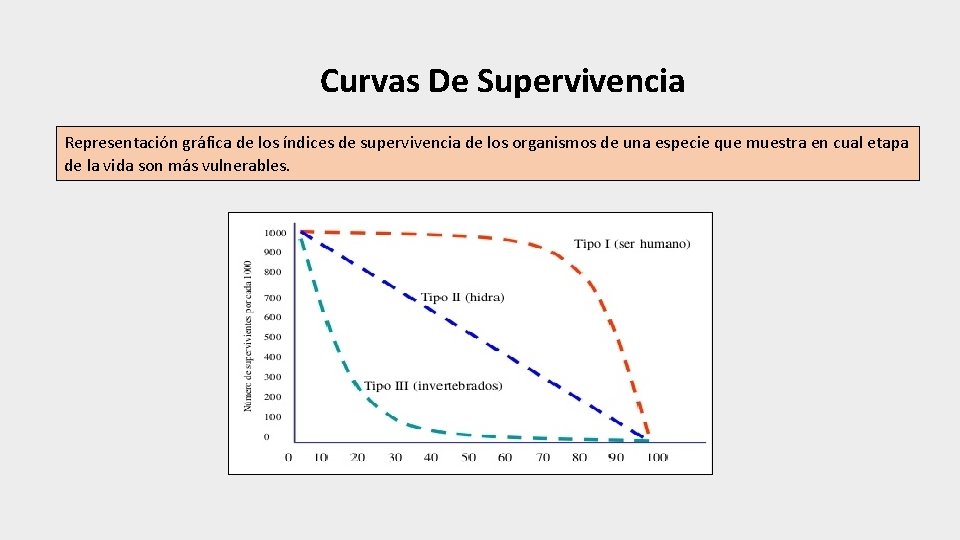 Curvas De Supervivencia Representación gráfica de los índices de supervivencia de los organismos de