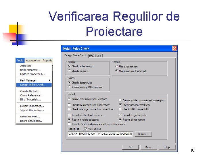 Verificarea Regulilor de Proiectare 10 