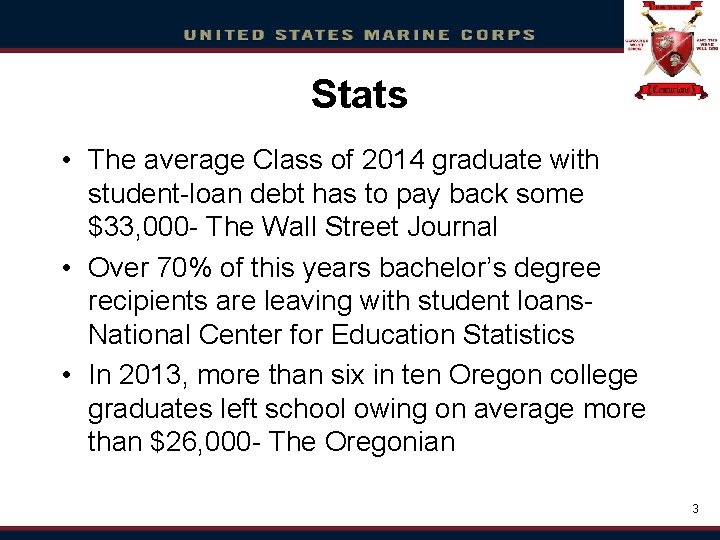 Click to edit. Stats Master title style • The average Class of 2014 graduate