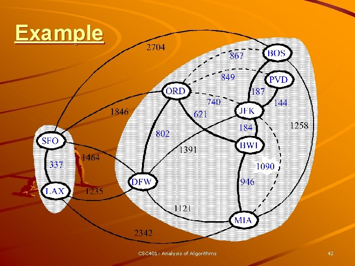 Example CSC 401: Analysis of Algorithms 42 