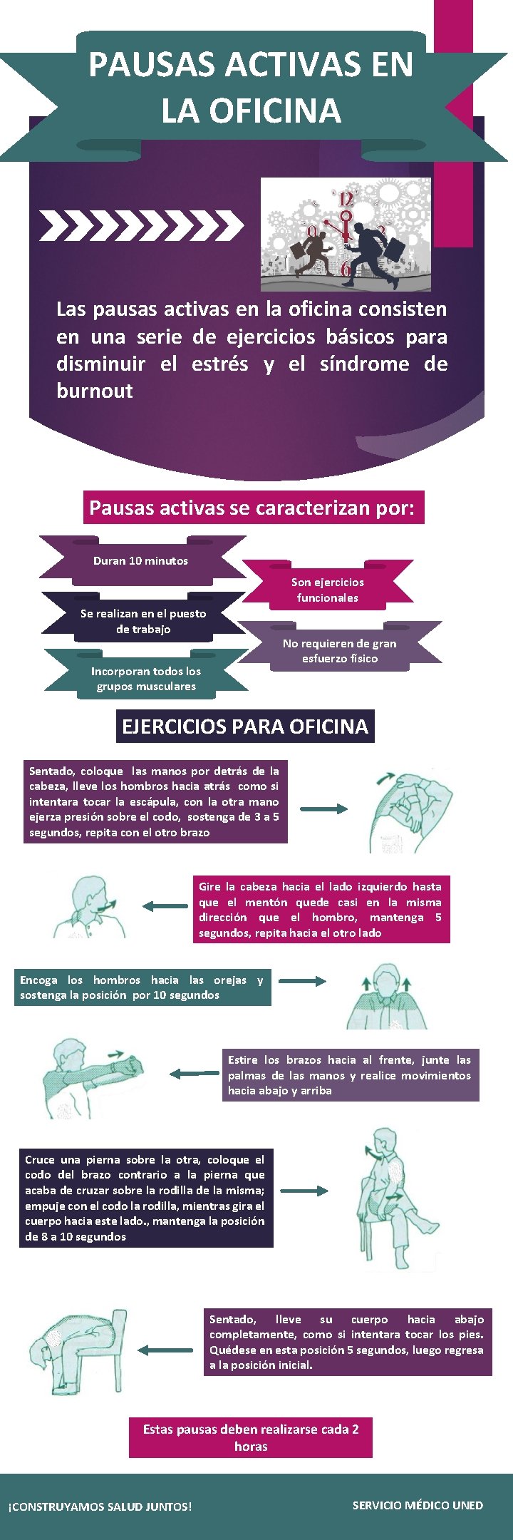 PAUSAS ACTIVAS EN LA OFICINA Las pausas activas en la oficina consisten en una