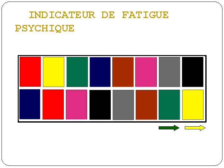 INDICATEUR DE FATIGUE PSYCHIQUE 