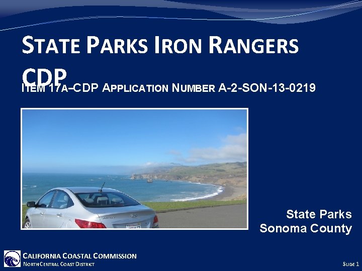 STATE PARKS IRON RANGERS CDP I 17 –CDP A N A-2 -SON-13 -0219 TEM