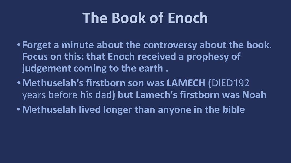 The Book of Enoch • Forget a minute about the controversy about the book.