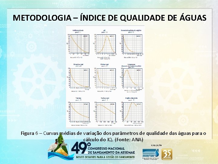 METODOLOGIA – ÍNDICE DE QUALIDADE DE ÁGUAS Figura 6 – Curvas médias de variação