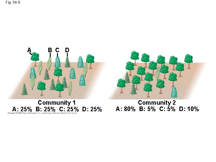 Fig. 54 -9 A B C D Community 1 A: 25% B: 25% C: