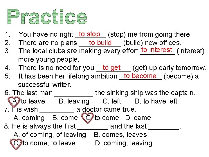 1. 2. 3. to stop (stop) me from going there. You have no right 1. 2. 3. to stop (stop) me from going there. You have no right