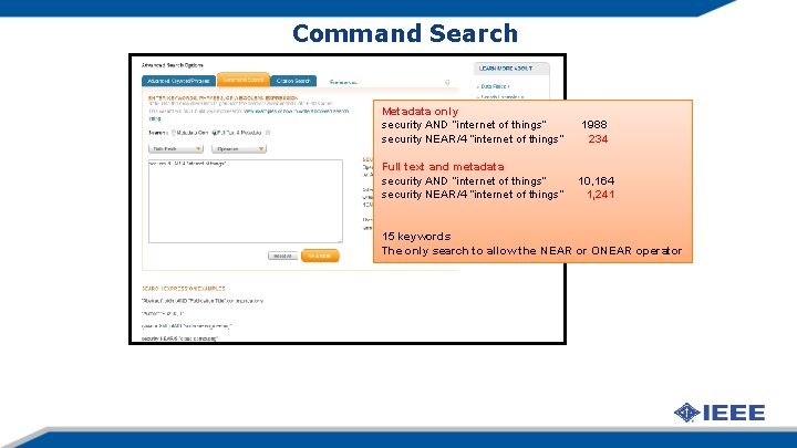 Command Search Metadata only security AND “internet of things” security NEAR/4 “internet of things” Command Search Metadata only security AND “internet of things” security NEAR/4 “internet of things”