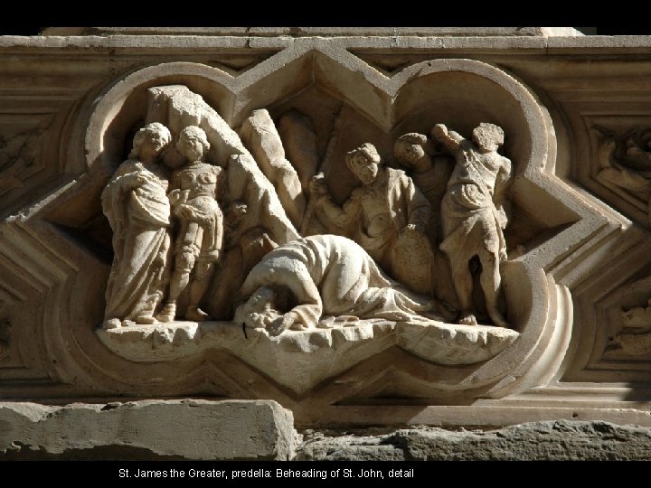St. James the Greater, predella: Beheading of St. John, detail 