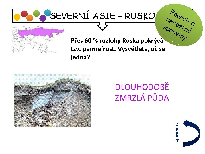 Pov SEVERNÍ ASIE – RUSKO ne rch r a sur ostn ovi é ny