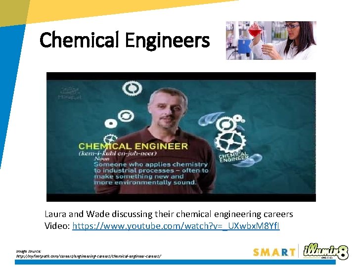 Chemical Engineers Laura and Wade discussing their chemical engineering careers Video: https: //www. youtube. Chemical Engineers Laura and Wade discussing their chemical engineering careers Video: https: //www. youtube.