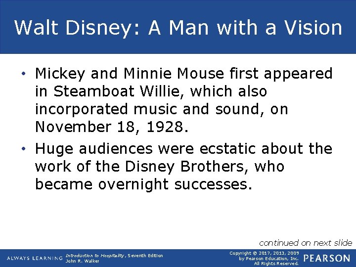Walt Disney: A Man with a Vision • Mickey and Minnie Mouse first appeared