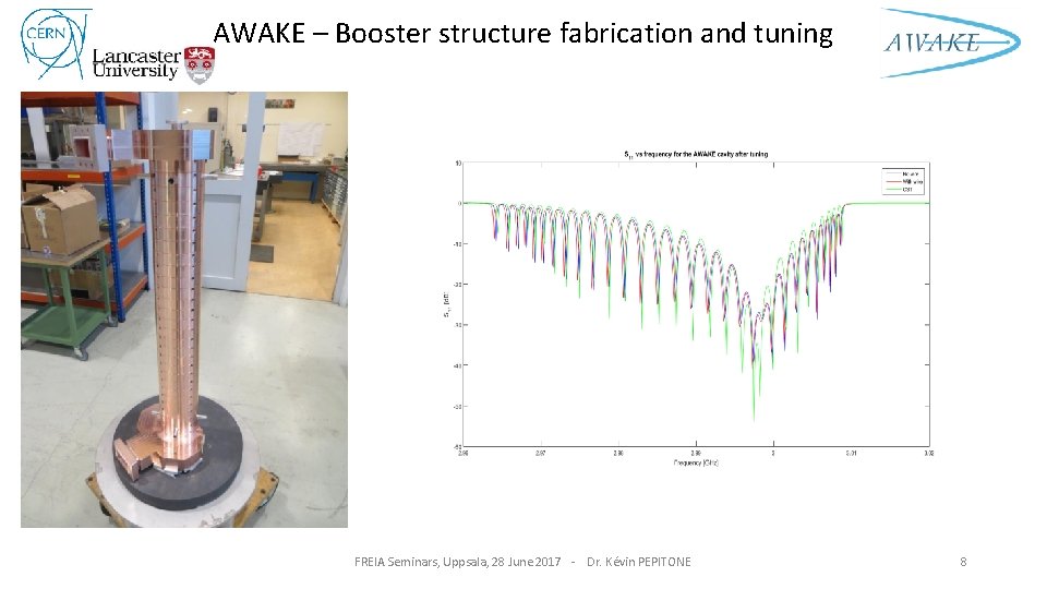 AWAKE – Booster structure fabrication and tuning FREIA Seminars, Uppsala, 28 June 2017 -