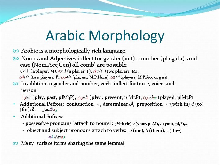 Segmentation for EnglishtoArabic Statistical Machine Translation ...