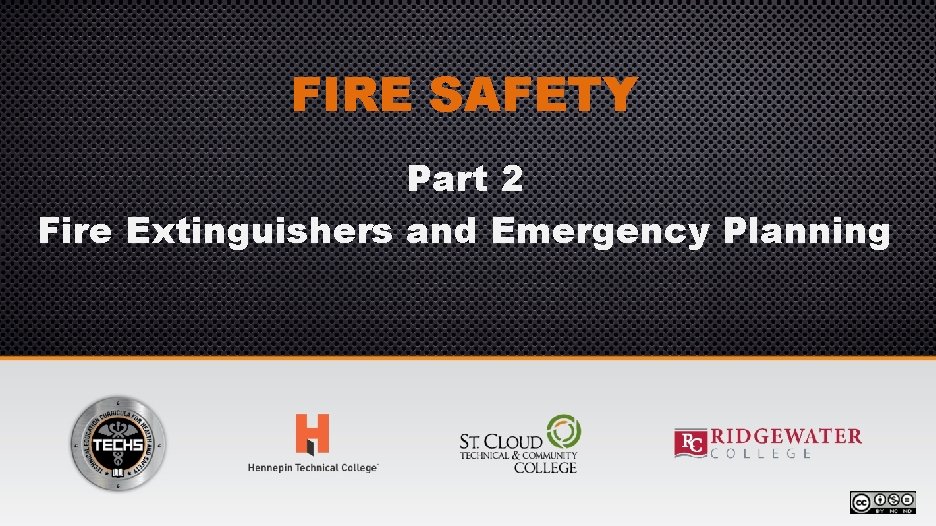 FIRE SAFETY Part 2 Fire Extinguishers and Emergency Planning 