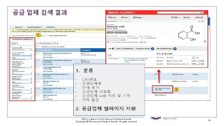 공급 업체 검색 결과 CAS is a division of the American Chemical Society. Copyright