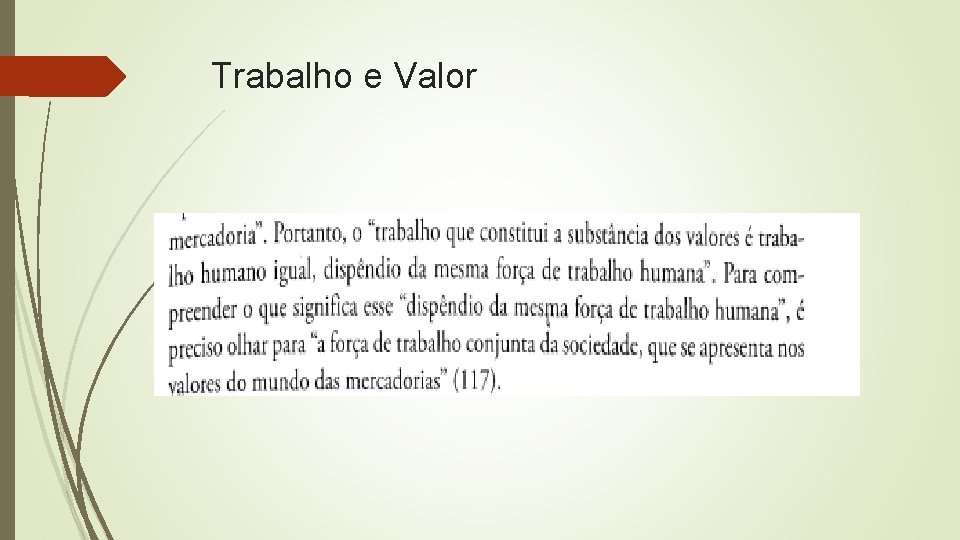 Trabalho e Valor 