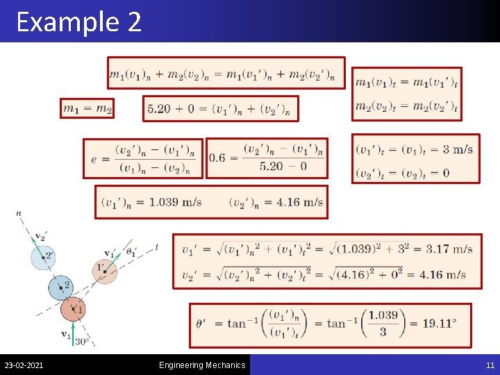 Example 2 23 -02 -2021 Engineering Mechanics 11 Example 2 23 -02 -2021 Engineering Mechanics 11