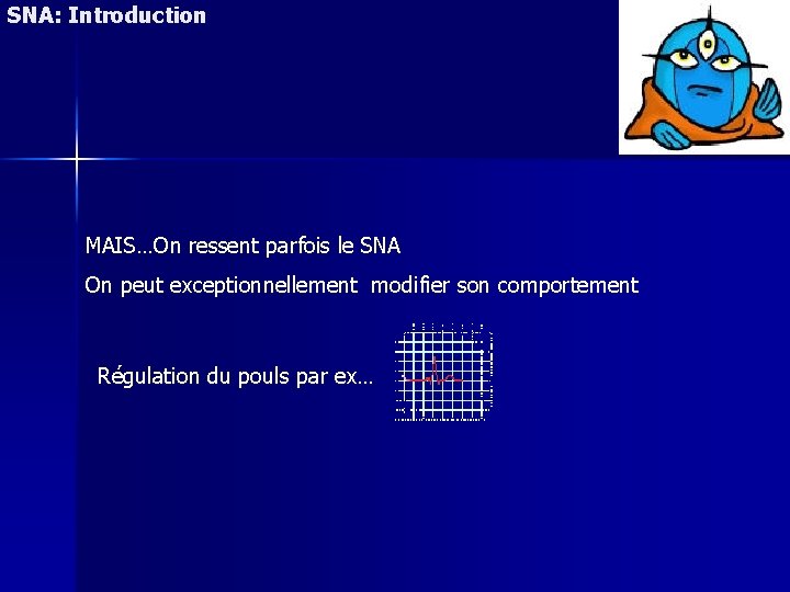 SNA: Introduction MAIS…On ressent parfois le SNA On peut exceptionnellement modifier son comportement Régulation