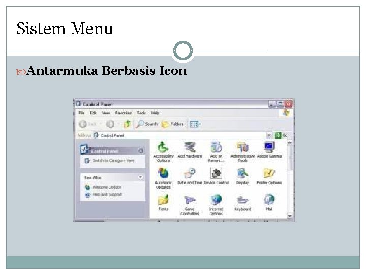 Sistem Menu Antarmuka Berbasis Icon 