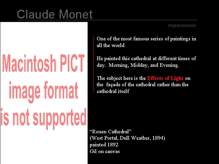 Claude Monet Impressionism One of the most famous series of paintings in all the