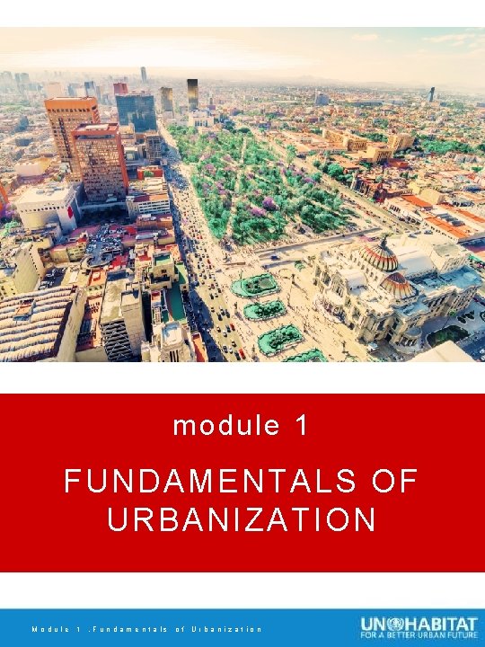 module 1 FUNDAMENTALS OF URBANIZATION Module 1. Fundamentals of Urbanization 