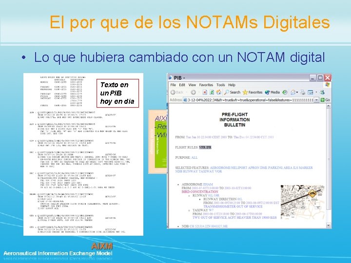 El por que de los NOTAMs Digitales • Lo que hubiera cambiado con un