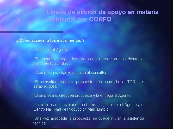 Líneas de acción de apoyo en materia ambiental por CORFO ¿ Cómo acceder a