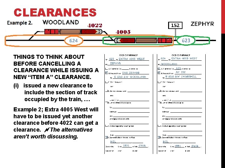 CLEARANCES THINGS TO THINK ABOUT BEFORE CANCELLING A CLEARANCE WHILE ISSUING A NEW “ITEM
