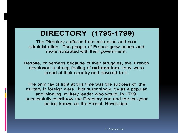 Dr. Sujata Menon Dr. Sujata Menon