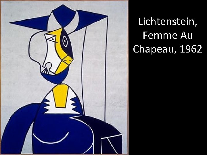 Lichtenstein, Femme Au Chapeau, 1962 