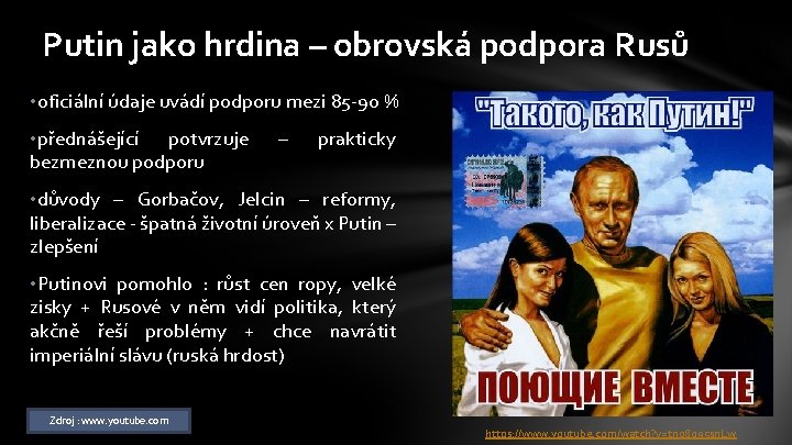 Putin jako hrdina – obrovská podpora Rusů • oficiální údaje uvádí podporu mezi 85